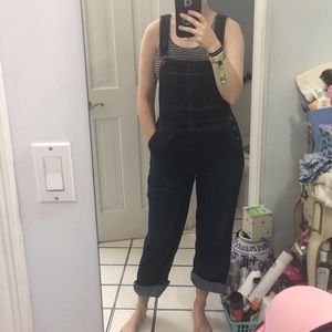 Free People Denim Overalls